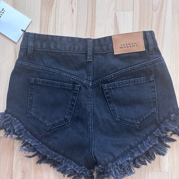 Isabel Marant Black Eneidao Denim Shorts – Size 36 (New with Tags) - Picture 3 of 6
